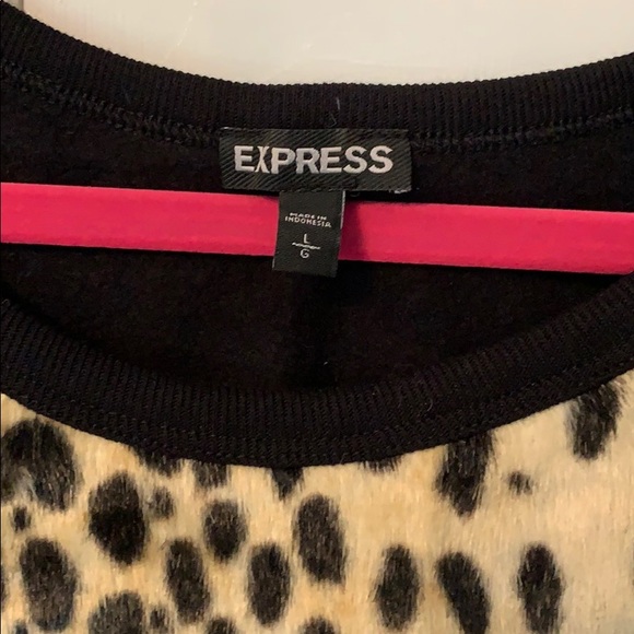 Express leopard print sweatshirt - Picture 3 of 4